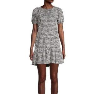 Nordstrom Love...Ady Mushroom Beige Textured Short Sleeve Mini Dress XS